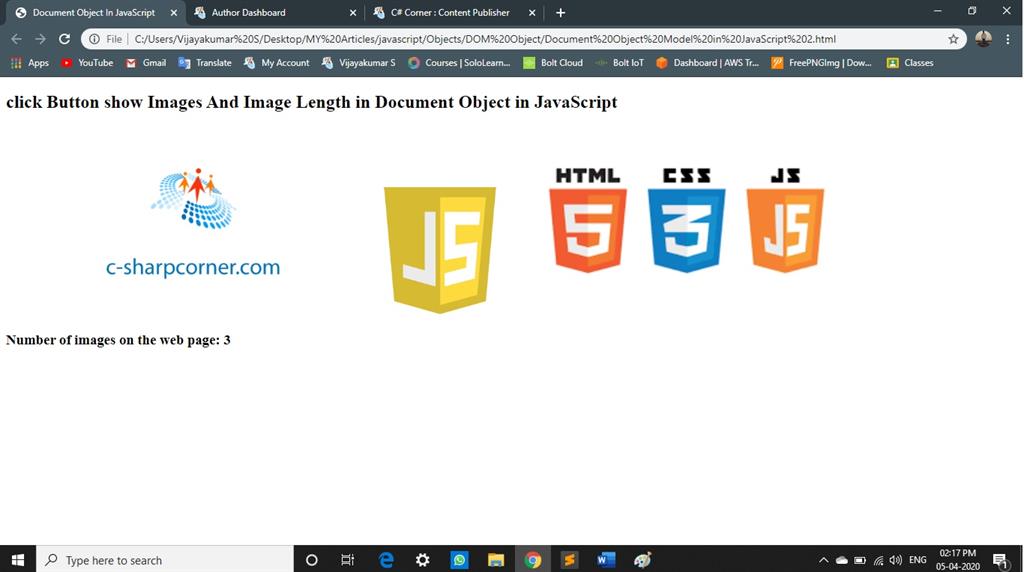 Document Object Model in JavaScript